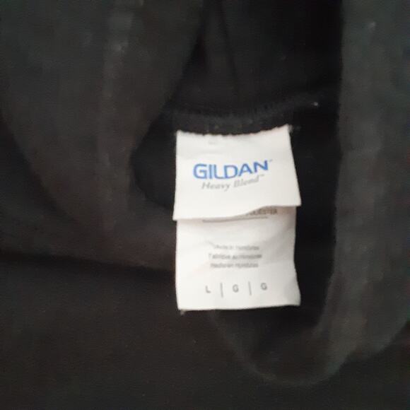 Jeep Hoodie Men's Size Large Black Long Sleeve Gildan Sweatshirt - Picture 5 of 8